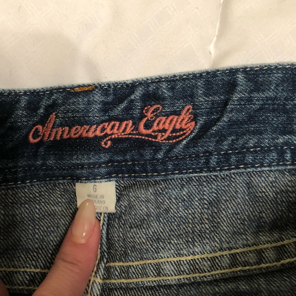Denim mini skirt